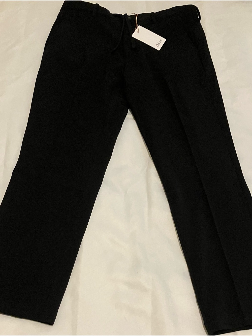 Quince Black Men's Dress Pants Size 32-28 Brand New Tags ON!
